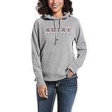 ARIAT R.E.A.L. Serape Logo Hoodie Heather Grey LG