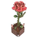 Kit de construction à monter soi-même pour stimuler la créativité : amusez-vous à assembler cette maquette botanique, idéale pour les amateurs et les passionnés de loisirs créatifs. rose romantique, rose en bois décorative