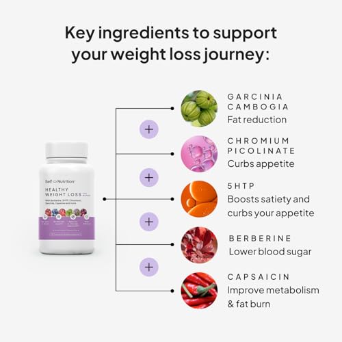 Self Nutrition Healthy Weight Loss Supplement For Women, Vegan, Appetite And Craving Control, Fat Burner, Metaboilism Booster, Weight Loss Supplement, Metabolism And Mood Booster thumb #2