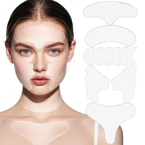 KODASNY Neck Wrinkle Patches, Anti Wrinkle Silicone Patches，Reusable Chest Firming and Tightening Facial Masks, Collagen Neck Fine Line Pads for Women Reduce Fine Wrinkles, Firming
