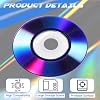 Copkim 50 Pieces 3 Inch Mini DVD-R Blank Discs 1.4 GB 1-4 X Recordable Media Disc Printable Mini DVD-R Blank Discs Media Disk for VCR Video Camera