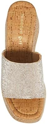 Madden Girl Women's Zaharra-R Wedge Sandal, Silver Multi, 7.5 | Image 4