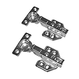 Luokim 26mm Mini Cup Soft Close Hinge for Thin Door Half Overlay Concealed Cabinet Hinge with Screws