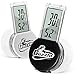 GUZZLO 2 Packungen Reptilien Terrarium Thermometer Hygrometer, Digitales Thermo Hygrometer, Wasserdichtes Saugkraft-Thermometer,Leicht Ablesbar