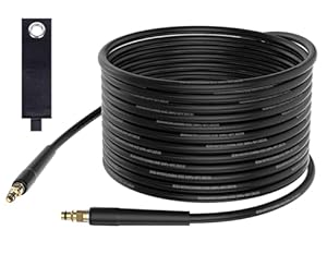 OHAYORI 10M Hochdruckschlauch Kompatibel mit Kärcher K-Serie K2/K3/K4/K5/K6/K7, 180Bar Verlängerungsschlauch mit Click Quick Connect Stecksystem, Hochdruckreiniger Ersatzschlauch