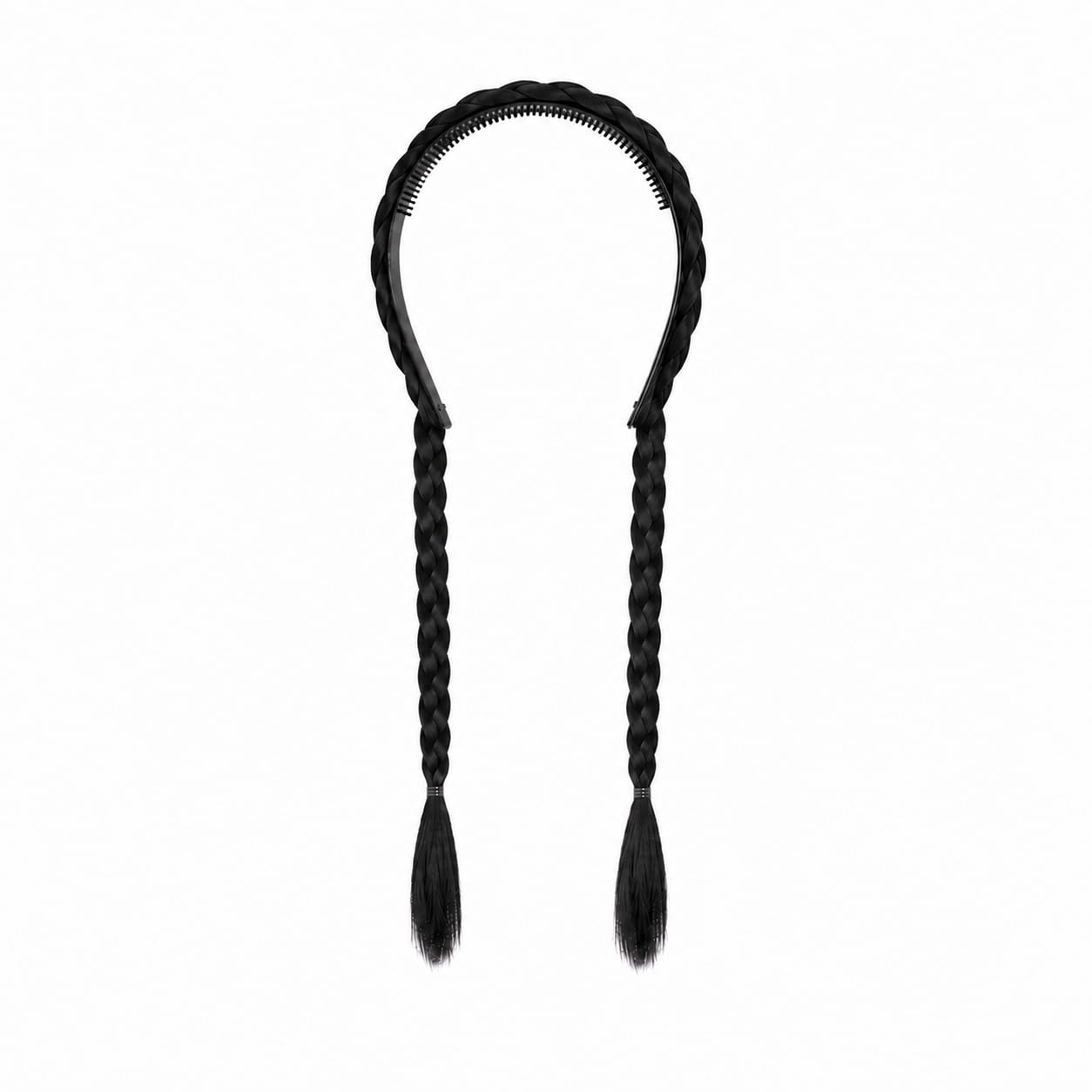 braided hairband choti headband hair accessories long hair bands plastic hoop hair extension hoop plait hair headwear for women & girls