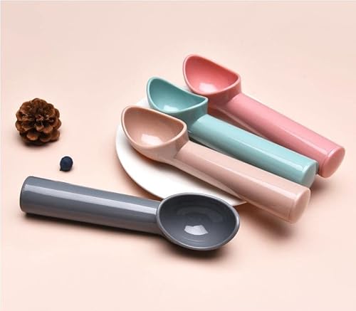 4 Pcs Plastic Ice Cream Scoop Cupcake Spoon Melon Fruit Scoop With Plastic Handle Kitchen Tool #TOP3