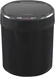 Guimmis, Lixeira com Sensor Automática Preta Aço Inox 6 Litros - USB