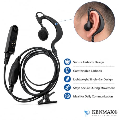 Auriculares impermeables Baofeng con conector de rosca estanco y PTT, pack 2 2