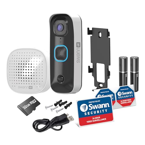 Swann Buddy4K UHD Wireless Video Doorbell & Chime | No Monthly Fee | Ultra-Wide 165° View | Smart Analytics | 2-Way Audio | Night Vision | Easy Installation | Indoor & Outdoor Surveillance | 4KBUDDY - image 7