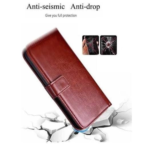 Image of Compatible with Vivo S1 Pro, 1920, PD1945F EX, 1920 20 Flip Cover Magnetic Leather Wallet Case Shockproof TPU for Vivo S1 Pro, 1920, PD1945F EX, 1920 20 (Brown)