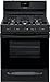 Frigidaire FCRG3052AB 30" Freestanding Gas Range with 5 Sealed Burners 5 cu. ft. Oven Capacity Edge-to-Edge Continuous Grates Store-More Storage Drawer in Black