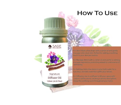 Image of Sage Apothecary Signature Diffuser Oil Natural Aromatherapy Oil for Sleep and Relaxation - 125 ml