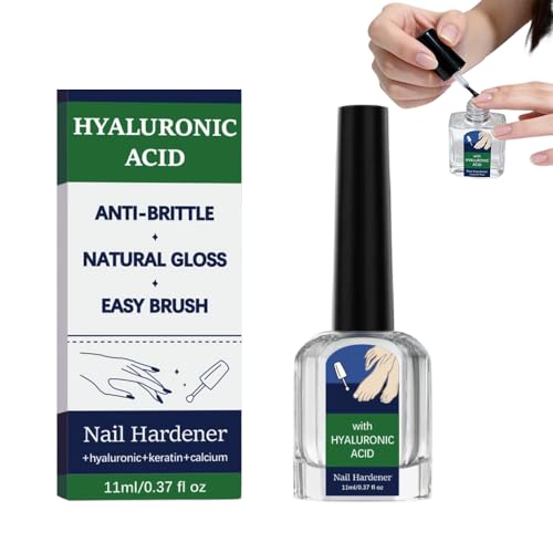 Hyaluronic Acid Nail Hardener, 2026 Upgraded Nail Care Serum, Nail Care Serum for Cracked Cuticles & Dry Nails, Multi-Purpose Nail Repair, for Manicures & Home Nail Cares