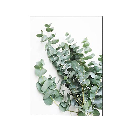 ABCWARRT Cuadro De Lienzo con Arco De Paisaje De Ciudad Nórdica Cuadro De Eucalipto Cartel De Hoja árbol Verde Y Pintura De Coche Arte De Pared para Decoración del Hogar (30 * 40cm Sin Marco,9) Cover