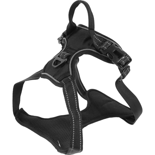 Homoyoyo Verstellbares Hundegeschirr aus Oxfordstoff Gepolstert und Waschbar mit Kamera Brustgurt für Outdoor Aktivitäten und Schwimmen Geeignet für Hunde 20 90lb