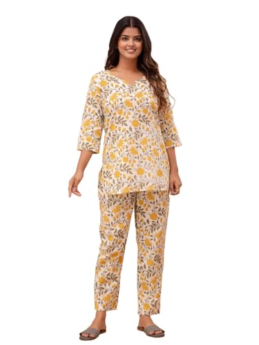 Image of feranoid Women Full Sleeves Cotton Nightsuits