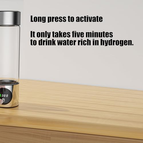 Bouteille d'eau hydrogène rechargeable PEM électrolyse Protium verre - 5