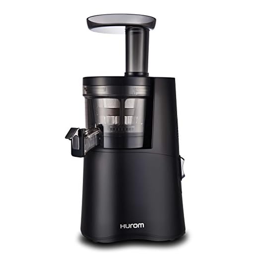 Hurom H-AA Renewed Slow Juicer - Matte Black | High Yield | Quiet 150 Watt Motor | BPA Free | 500ml (16.9oz) Chamber | Slow Squeeze | Quick & Easy Assembly | Cold Press Masticating Juicer