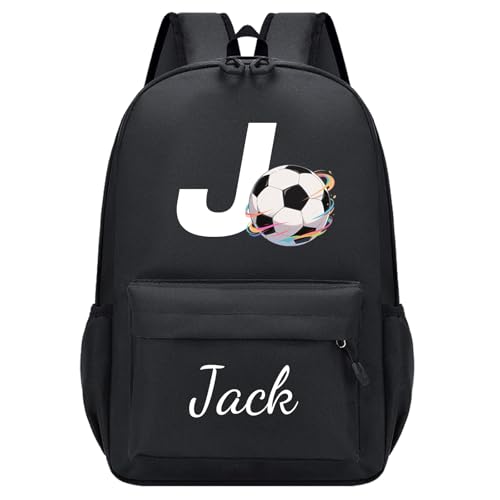 Mochila infantil personalizada, mochila individual para crianças com nome e design, mochila escolar impermeável para infantário, mochila pequena ergonômica para meninos e meninas, 10 l, Preto, S