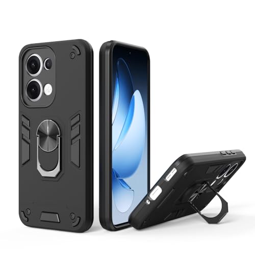 Image of NDCOM for Oppo Reno 13 Back Cover | Protective Oppo Reno 13 5G Back Cover | Sleek Oppo Reno 13 Cover for Enhanced Grip and Style | Ring Holder Case