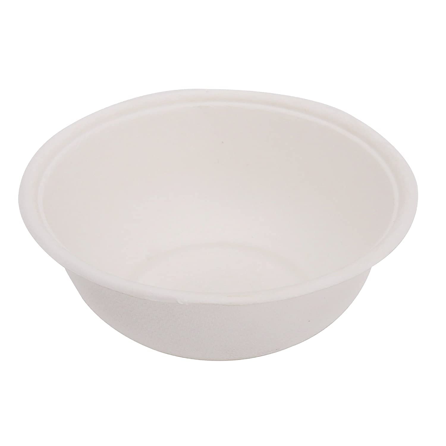 Amit Marketing Disposable Round Bowl | Biodegradable Bowl for Food | Compostable, Leak Proof, Ecofriendly, Safe & Hygienic | Paper Plate for Party, Events | White, 50 Pcs - 250 ml