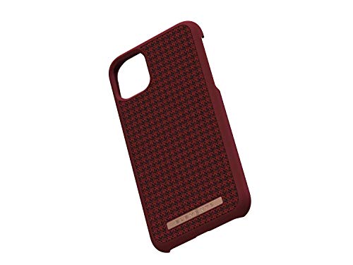 NORDIC ELEMENTS SIF - Cover premium per iPhone 11, colore: Nero/Bordeaux