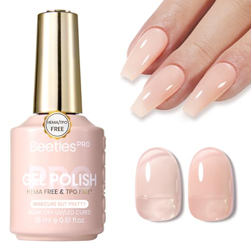 Esmalte de Gel Nude Beetles Pro Jelly 15ml miniatura 1