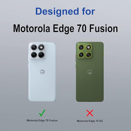 Image of Zapcase Back Case Cover for Motorola Edge 70 Fusion | Magnetic Case with Built-in Metal Ring | Supports MagSafe Charger, Wallet & Car Mount | Shockproof Hybrid PC + TPU | Black