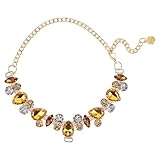 GLEAVI Verstellbares Haustierhalsband mit Strasssteinen Leichtes Katzen und Hundehalsband Goldfarben für Kleine Hunde und Welpen Party und Festtags Schmuck