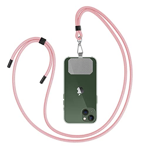 GUMO-LONG Universal Handykette- Geeignet für alle Smartphones, Kette zum Umhängen, Einstellbar Schlüsselband, Handyband mit jeder Hülle Kombinierbar