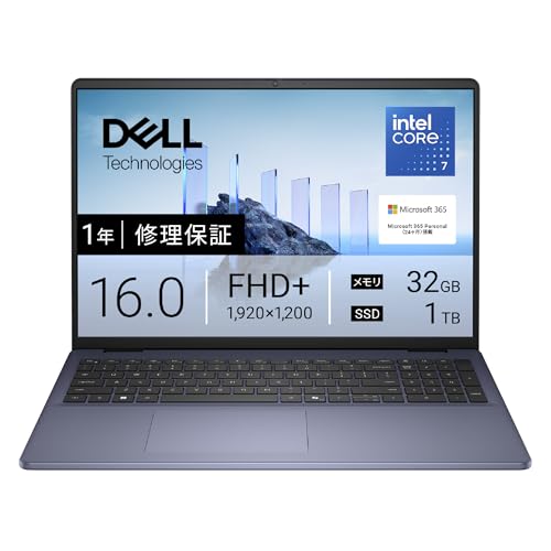 Amazon.co.jp: Dell ノートパソコン Dell 16 DC16251 16インチ Intel