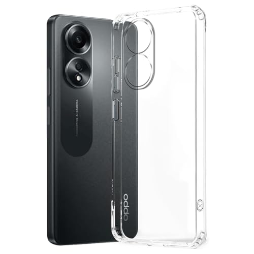 Image of Rubber Back Cover Compatible Model for Oppo CPH2577 / A58 4G (6.72 inch) - Transparent
