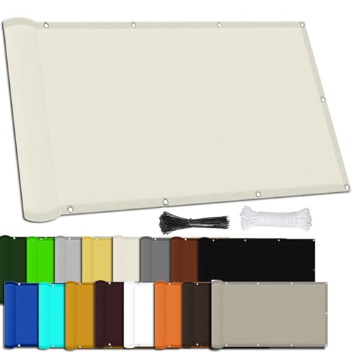 MAJINGC Velas de Sombra Solar 1X4M, Toldo Rectangular Impermeable, 95% Bloqueo UV Toldo de Jardín para Patio y Exteriores, con Cuerda Gratis (Azul, 1X1M)