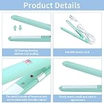Mini Curling Iron, 2 in 1 Hair Straightener Ceramic Flat Iron Tourmaline Plate Hair Straightener Curler Beauty Heating Curler Professional Hair Styling Tool (#2)