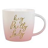 Slant Collections 14-Ounce Coffee Mug, Hey Pretty