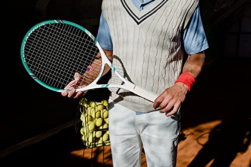 Pro Tennis Racket For Adults, 2 Player 27 Inch Speed Tennis Racquet Acceptable For Beginner And Professional With 3 Tennis Balls, 2 Vibration Dampes, 2 Overgrips, Tennis Bag (Green) #TOP6