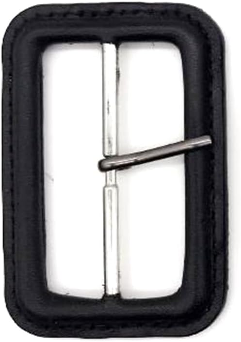 Tong Gu 2Pcs Leather Square Buckles Single Prong for Replacement DIY Craft