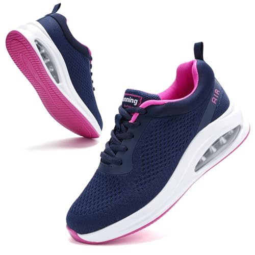 Trainers for Women with Arch Support Memory Foam Running Shoes Breathable Mesh Athletic Tennis Sneakers for Women Anti Slip Flexible for Daily Comfort Foot Pain Relief Navy UK 7 Trainers for Women with Arch Support Memory Foam Running Shoes Breathable Mesh Athletic Tennis Sneakers for Women Anti Slip Flexible for Daily Comfort Foot Pain Relief Navy UK 7