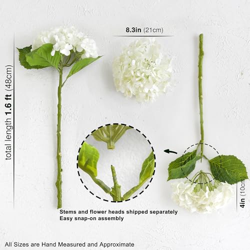 FiveSeasonStuff-Real-Touch-Hydrangea-Artificial-Flowers–2-Large-Faux-Blooms-for-Wedding-Bouquets-Spring-Home-Decor-Table-Centerpieces-Floral-Arrangements-Summer-White FiveSeasonStuff Real Touch Hydrangea Artificial Flowers–2 Large Faux Blooms for Wedding Bouquets Spring Home Decor Table Centerpieces Floral Arrangements Summer White