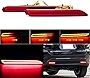 Xotic Tech 2pcs Sequential Reflector LED Rear Tail Brake Stop Turn Signal Fog Light Compatible with Toyota or Lexus, Red(OE Part Num # 81920-08010 / 81920-48012 / 81910-08010 / 81910-48012)