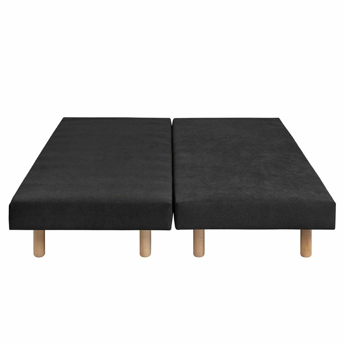 Lot de 2 sommiers tapissiers 70x190 cm Noir