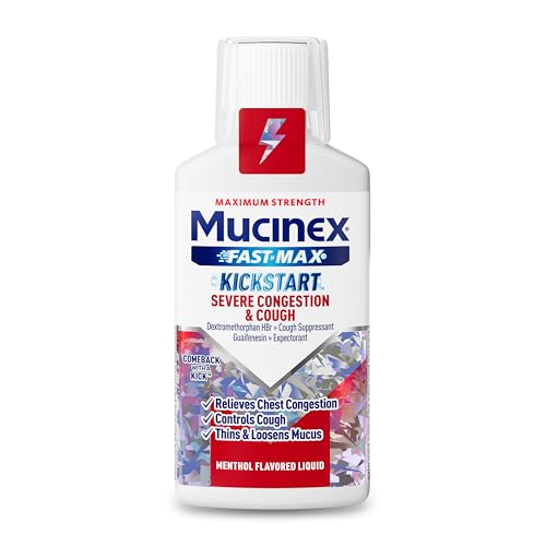 35% coupon - Mucinex Fast-Max Kickstart Severe Congestion & Cough Liquid, 6oz