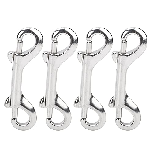 ダブルエンドボルトスナップフック、マリングレードダブルエンドスキューバダイビングクリップ、ダイビング用316ステンレス鋼トリガーチェーンクリップ、犬のリード、キーチェーン、馬具、ペットの餌バケツ