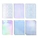 AIEX 24 fogli Carta Adesiva Olografica, Pellicola Olografica Adesiva Trasparente Impermeabile, Holographic Sticker Paper Fogli Olografici Adesivi per Adesivi Fai Da Te (29,7x21cm, 6 Motivi)