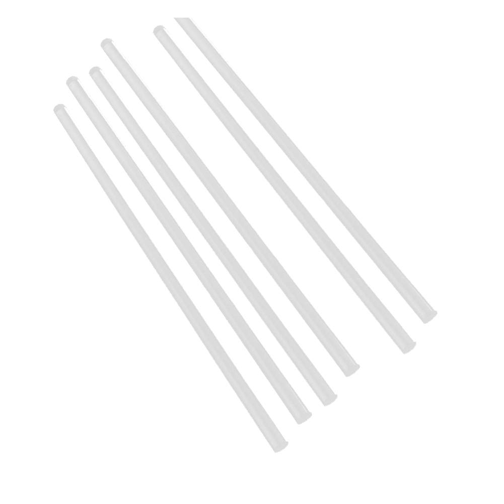 SOFIALXC Acrylic Clear Rod Extruded Home Improvement Plastic Perspex Bar Shower Curtain Poles Cut into Length 50Cm 6 Pcs,Diameter 10mm