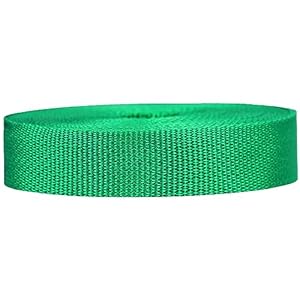 Strapworks Leichtes Polypropylen-Gurtband Kelly-Grün 2,5cm x 9,1m