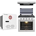 CAMPLUX 21 Inches RV Gas Range and 22 Inches RV Range Hood Combo, Classic Series RV Water Heater