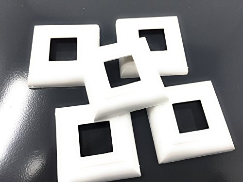 10 Stck Abdeck Rosetten für Heizkörper Heizungsrohr Kupferrohr Abdeckrosette weiss (20x20)