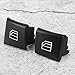 Qiilu 2 Pack Car Window Switch Fits for ML GL R Class 2005 20006 2007 2008 2009 2010 2011 2012 Window Button Master Power Window Switch Button Cover